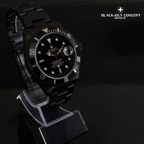 rolex blackout concept replica
